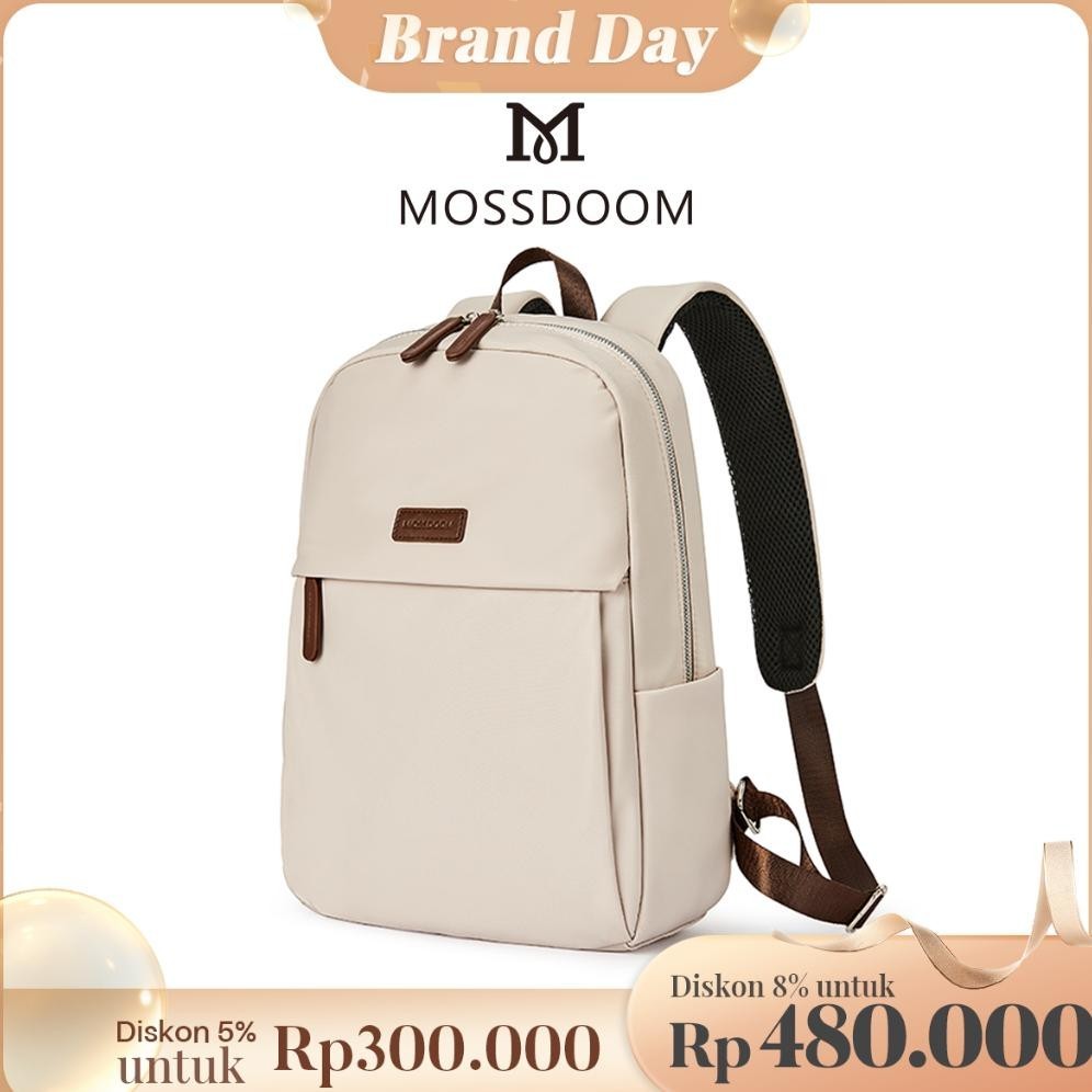 PREMIUM MOSSDOOM Tas Ransel Wanita Tahan Air Tas Sekolah MURAH