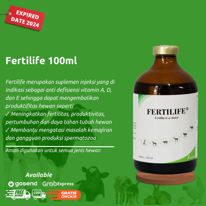 

Fertilife 100Ml, Kalbe (Multivitamin Ade) Untuk Kesuburan, Hewan