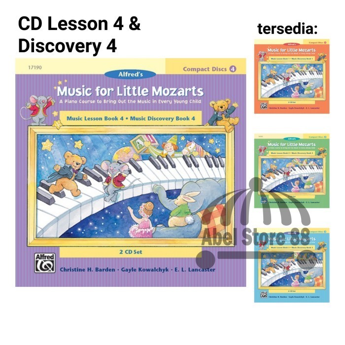 

Cd 2 Sets Music For Little Mozarts Lesson+Discovery Level 1234 Lagu