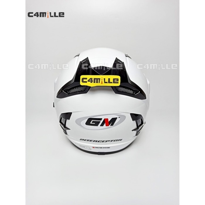 Helm Gm Interceptor Double Visor White