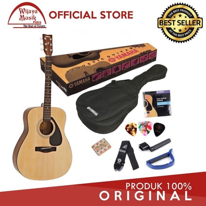 Yamaha Gitar Akustik Folk F 310 P / F-310 P / F310P P - Natural (Pack)