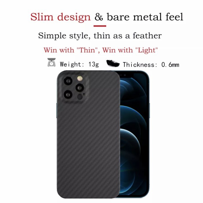 Case Iphone 12 Mini 12 Pro Max Real Aramid Carbon Fiber Not Pitaka