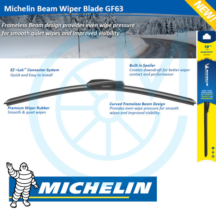 Michelin Frameless Wiper Gf63 For Fortuner 2005 - 2010