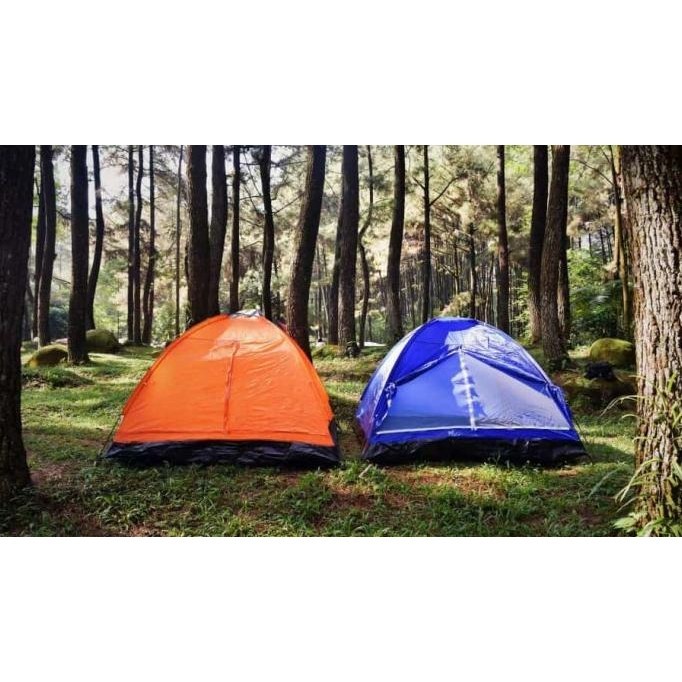 Tenda camping terpal kapasitas 4-5 orang - Tenda camuflase Tenda army