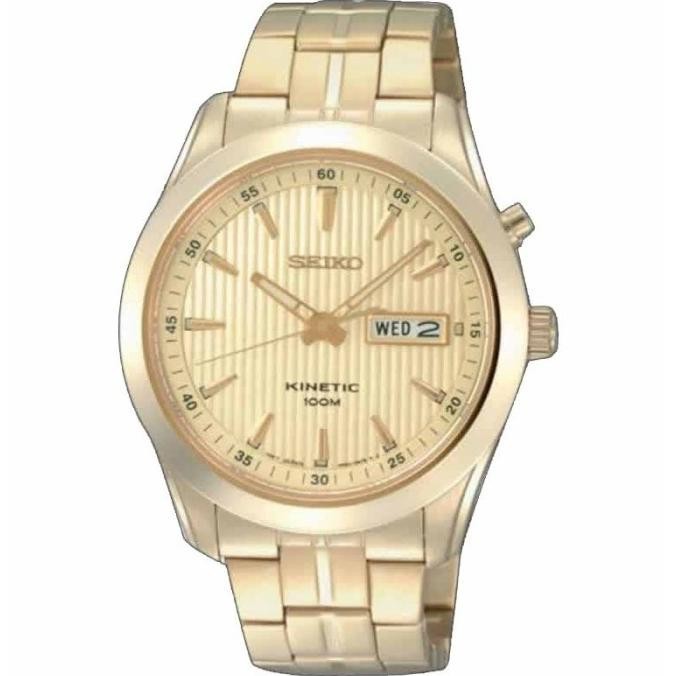 Jam Tangan Seiko SMY106P1 Kinetic Full Gold