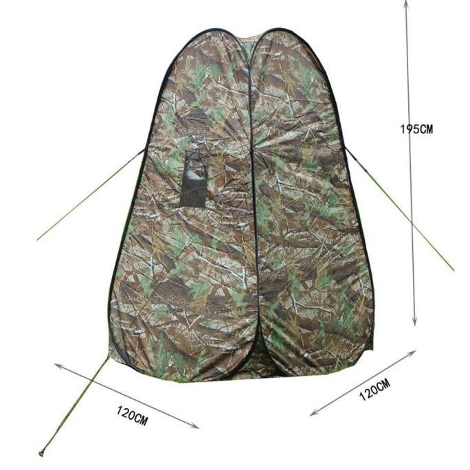 Tenda Toilet Portable Tenda Polyester WC Outdoor Camping - Camouflage