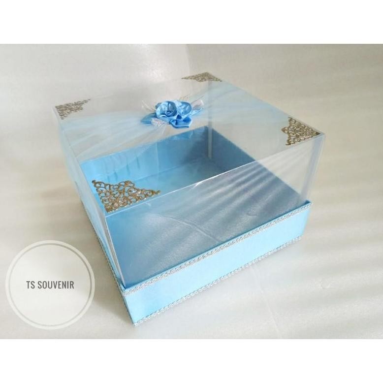 

NEW kotak hantaran seserahan mika satuan model tile uk 30*30*20 TERLARIS