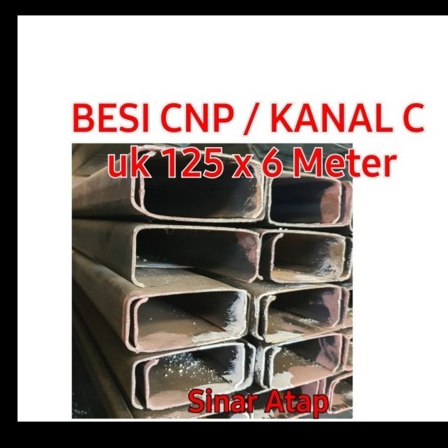 Besi Cnp / Kanal C 125 Tinggi 4 Cm Tebal 2Mm Full Panjang 6 Meter