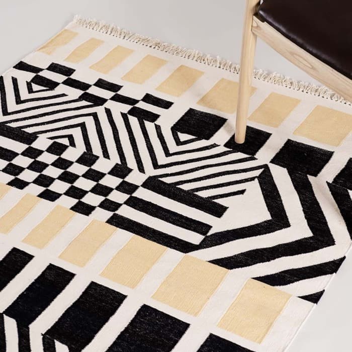 Monastir Karpet Rug Kilim Minimalis Nordic Maroko Ethnic