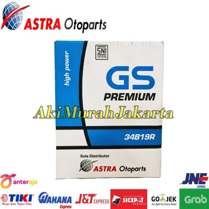 Aki Mobil Toyota Rush Gs Astra Premium 34B19R / Ns40 Aki Basah 34Ah