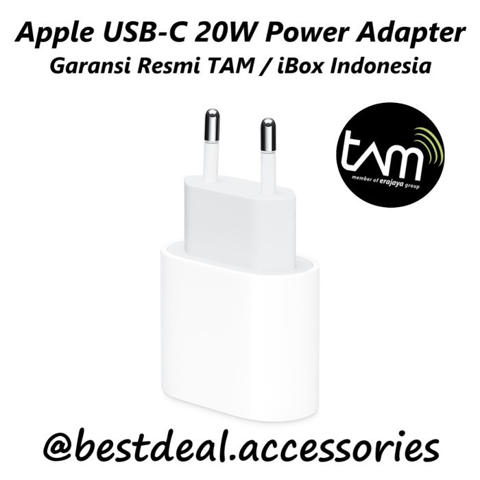 Apple Usb-C 20W Power Adapter For Iphone 12 Pro Max Series Original Termurah Terlaris Promo