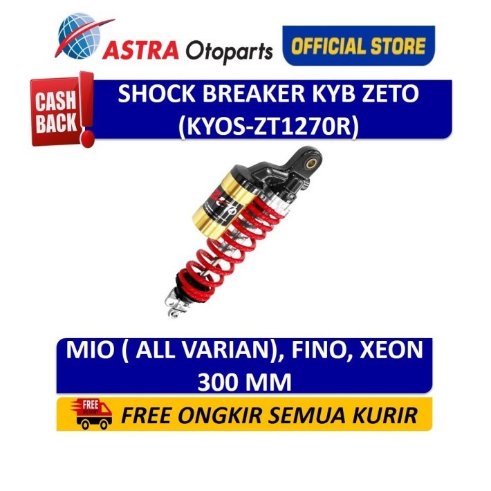 Shockbreaker Motor Kyb Zeto Tabung Subtank Mio Fino Xeon