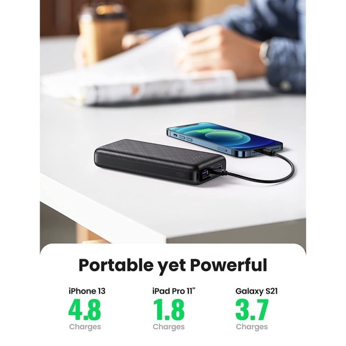 Ugreen Powerbank Mfi Iphone Samsung 10000Mah 20000Mah + Kabel Usb C Termurah Terlaris Promo