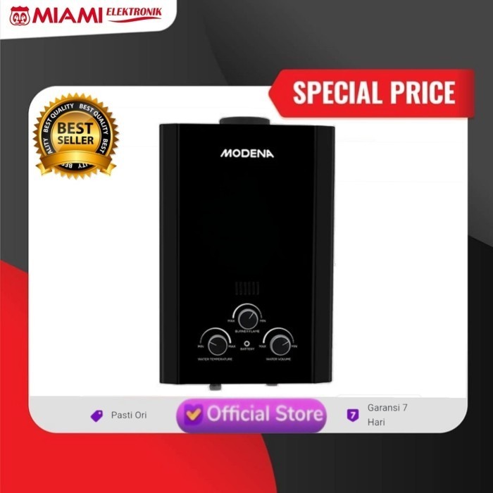 Water Heater Gas Alam Modena Gi0680 Fcbk Pemanas Air Gas Lng Modena