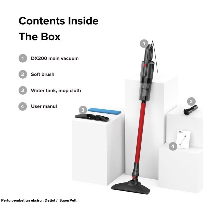 Airbot Dx200 Vacuum Cleaner Wet/Dry Penyedot Debu Pel & Vacum