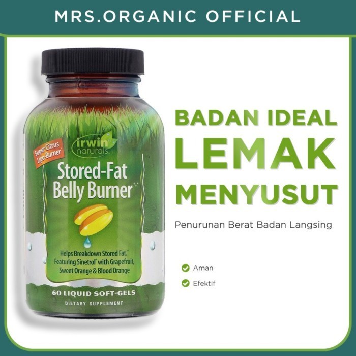 IRWIN NATURALS STORED FAT BELLY BURNER - DIET WEIGHT LOSS LANGSING