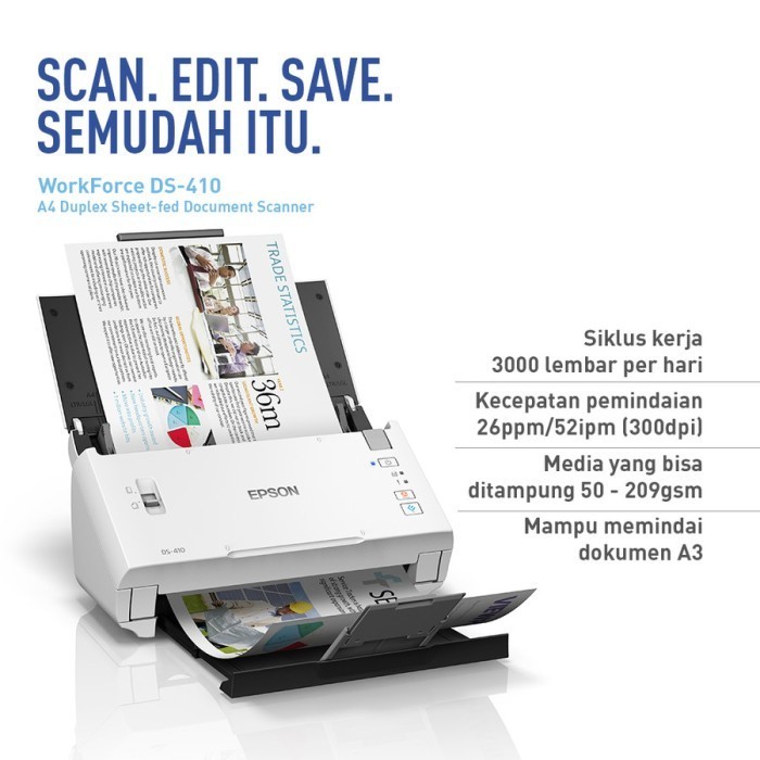 Scanner Epson Workforce Ds-410 Garansi Resmi