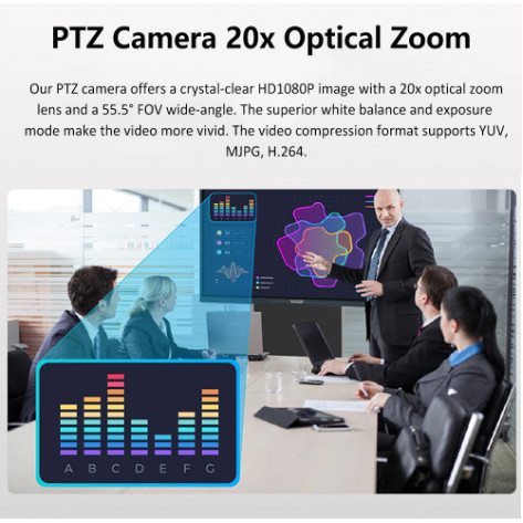 Tenveo Nv20A 1080P Ptz Conference Camera 20X Zoom Usb Camera