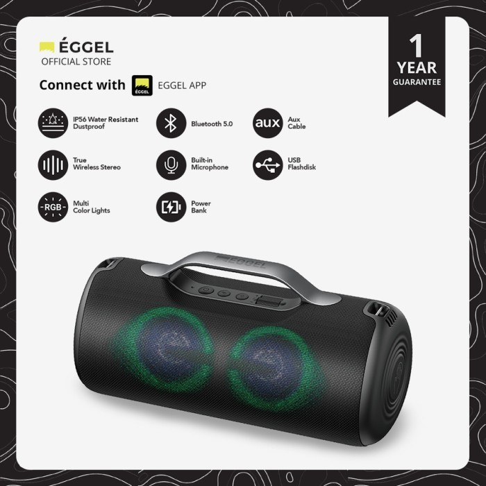Eggel Elite Xl 2S / 2 S / Ii S Waterproof Portable Bluetooth Speaker Termurah Terlaris Promo