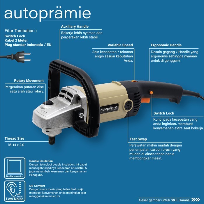Mesin Poles Rotary / Polisher Rotary Autopramie / Mesin Poles Mobil