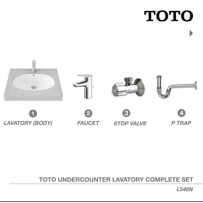 Toto Under Counter Lavatory / Wastafel L546N