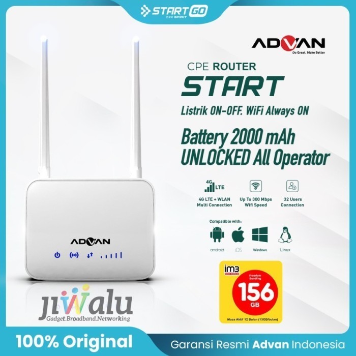 New!!! Advan Cpe Modem Router Modem 4G Wifi UNLOCK ALL OPERATOR / Advan CPE