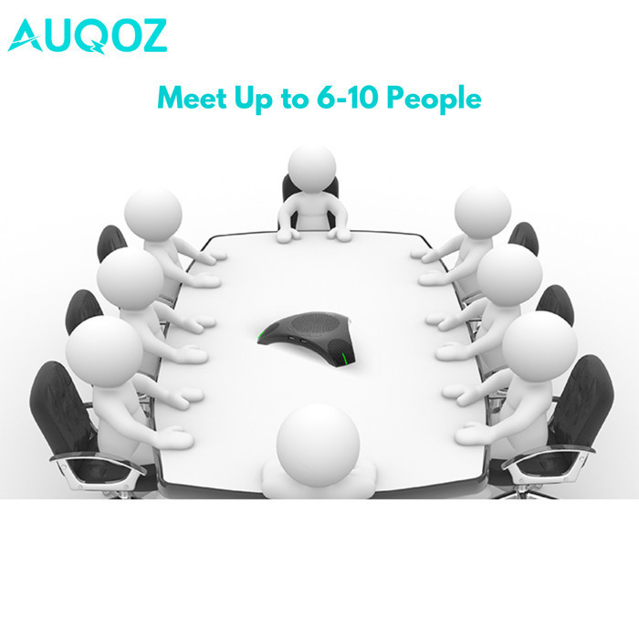 Auqoz Trio Meeting Conference Mic / Microphone Zoom Meet Speakerphone