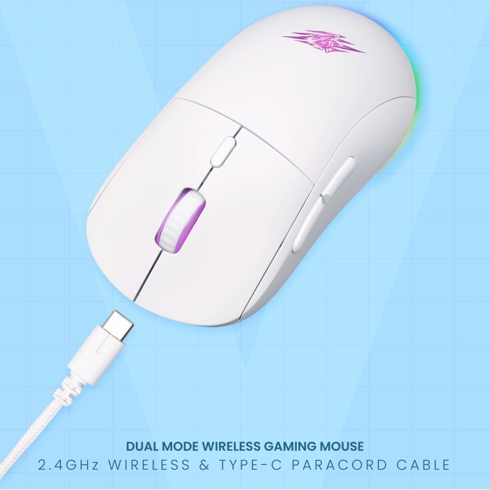 Mouse Gaming Wireless Rgb Dual Mode Sades Oculus