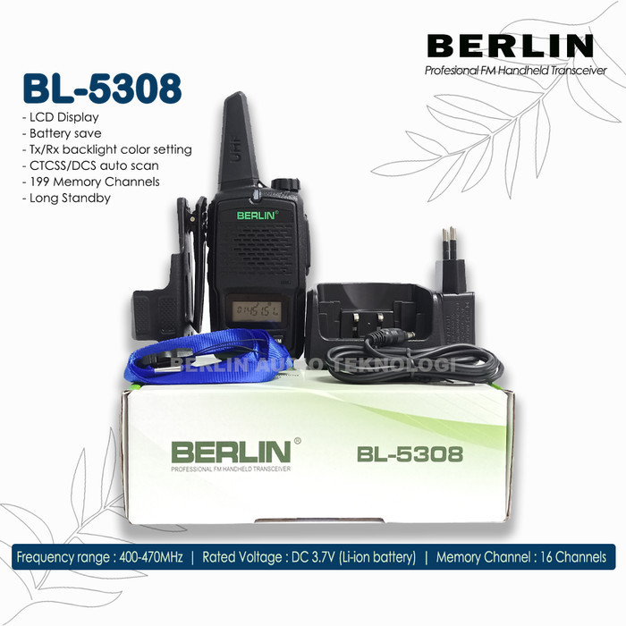 Ht Berlin Bl 5308 Walkie Talkie Original