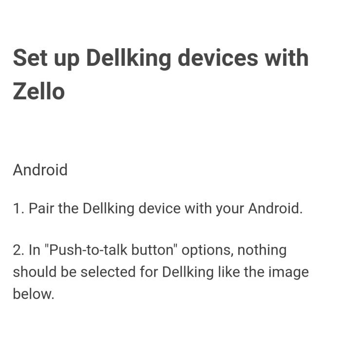 Dellking E2 Handsfree Bluetooth Poc Earmic Ptt Zello Walkiefleet