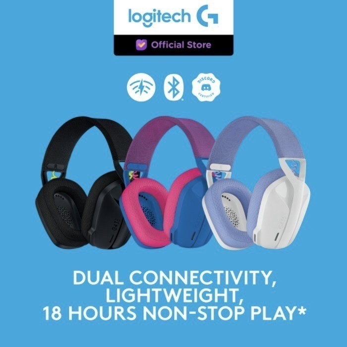 Logitech G435 Wireless + Bluetooth Gaming Headset Lightweight G 435