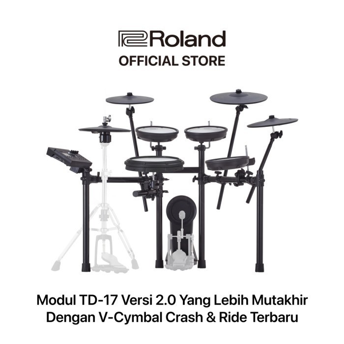 Roland Td-17Kvx2 V-Drums Drum Elektrik Mesh Kit With Kick Pedal Hi Hat Termurah Terlaris Promo