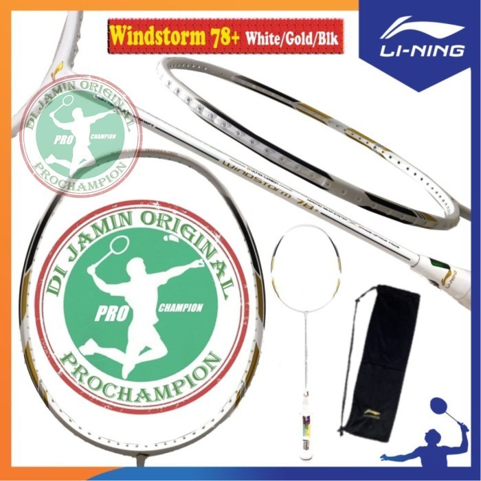 Lining Windstorm 78 Plus Raket Badminton Original