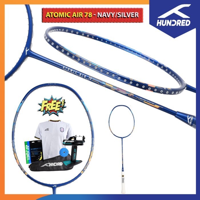Hundred Raket Atomic Air 78 Raket Badminton Original