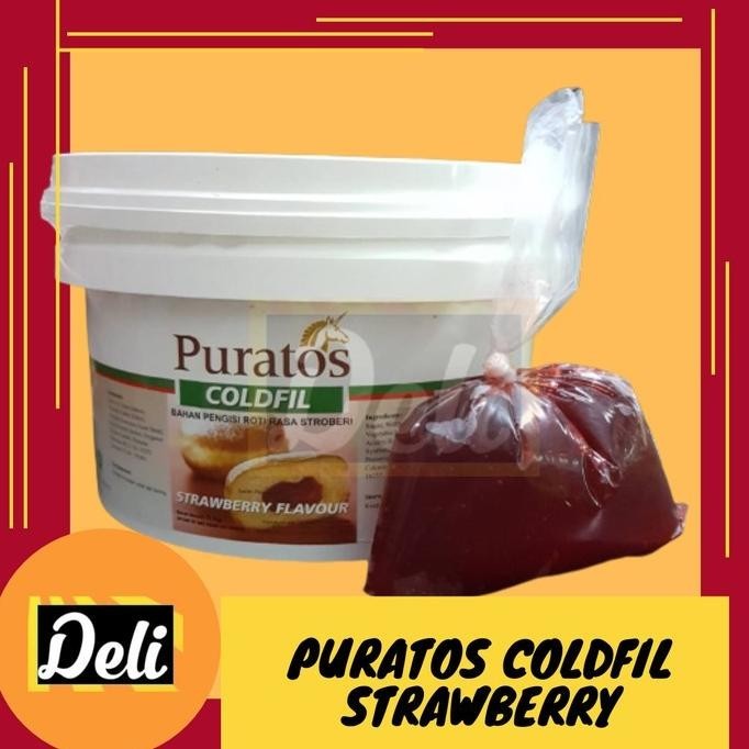

\"\"\"\] Puratos Coldfil Selai Isian Stroberi Timbangan Repack 250gr