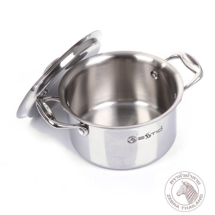 Zebra Sauce Pot 20 Cm Estio 5 Ply (160412) / Panci Stainless