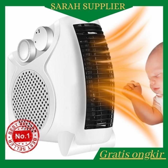 600W Penghangat Ruangan / Kipas Pemanas Ruangan Kamar Protebel