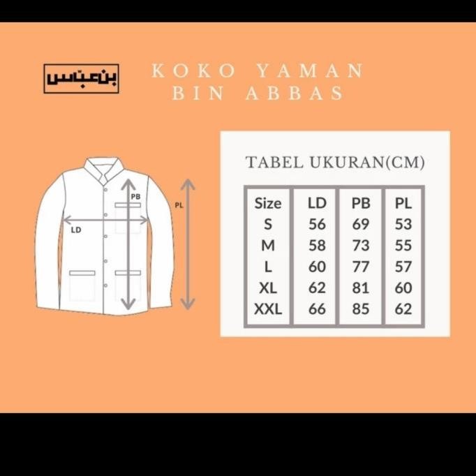 Baju/Kemeja Koko Yamani Habaib/Hadramaut Bin Abbas Jumbo Putih Premium