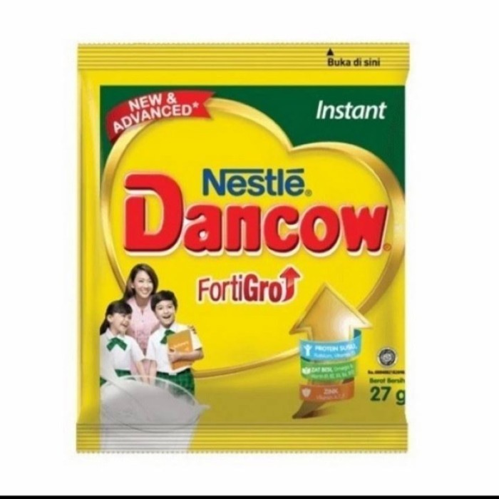 

susu bubuk dancow putih renceng isi 10 sachet