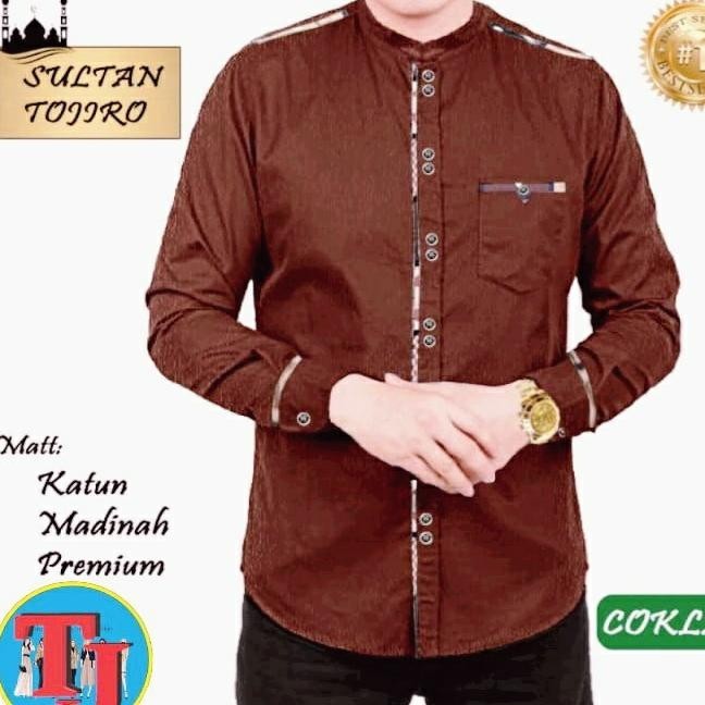 Tj Baju Pria Muslim Lengan Panjang Koko Sultan Tojiro
