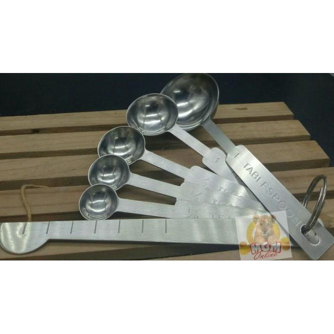 PREMIUM Sendok Takar Ukur Mini Stainless / Sendok ukur Stainless 2405 rickostore