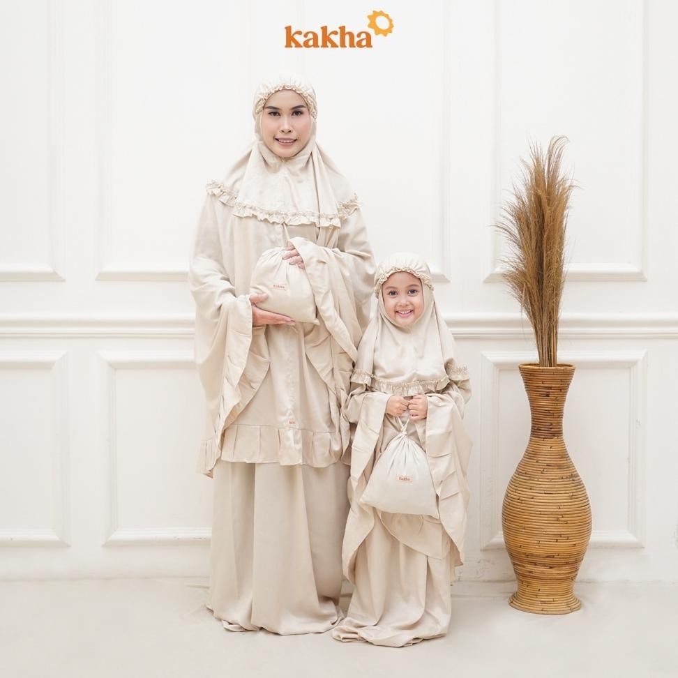 Terbaru 3.3 | Ready Stok | Kakha - Mukena Anak Basic Polos (1-9 Tahun) / Mukena Rayon / Mukena Balit