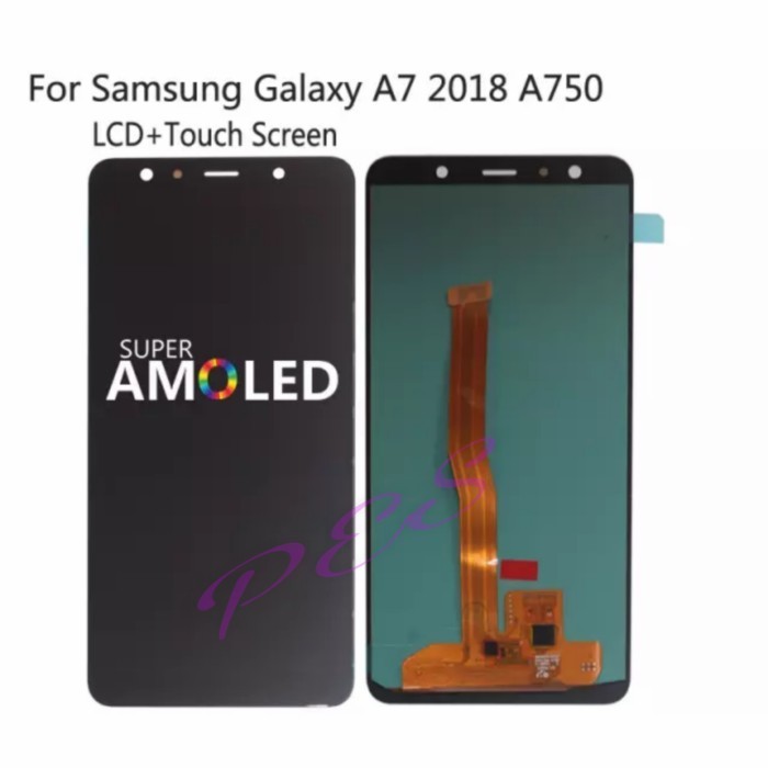 TERBARU - LCD TOUCHSCREEN SAMSUNG GALAXY A7 2018 / A750 - AMOLED