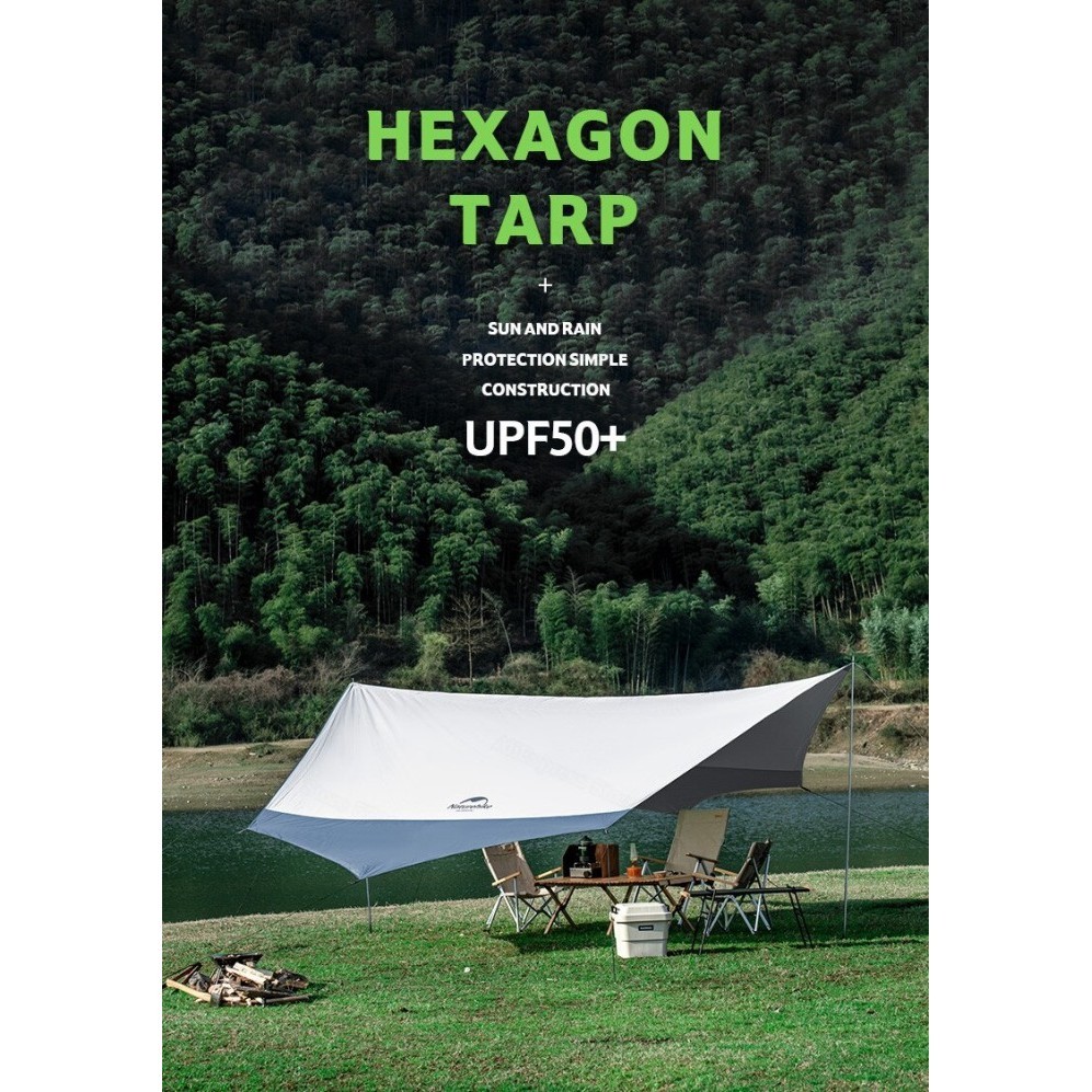 Flysheet Hexagon Naturehike Nh16T012-S Tenda Vestibule Shelter Camping