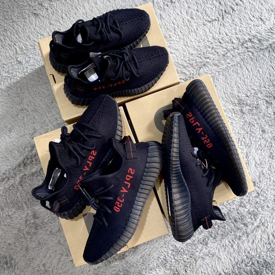 Adidas YEEZY Boost V2 350 Core Black Red Bred - CP9652 - US 6.5
