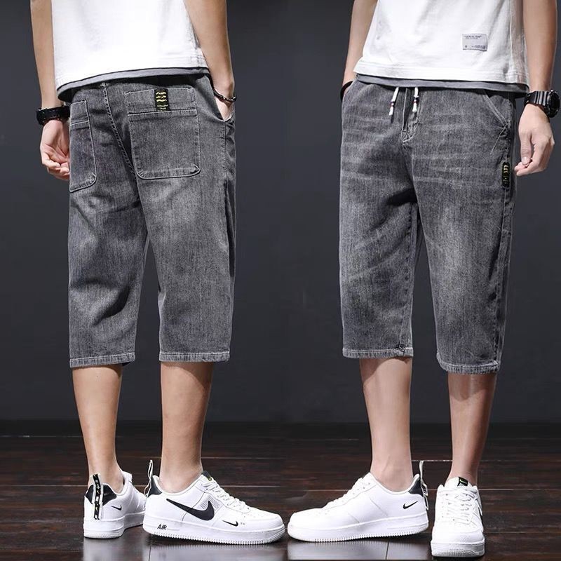 Celana Pria Musim Panas, Baju Gaya Korea Trendi, Baju Harlan Longgar, Tipis, Musim Panas7Celana Pend