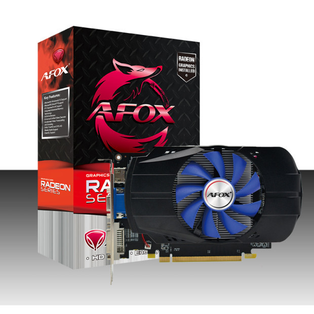 Vga Card R7 350 2Gb Gddr5 128Bit Afox Hdmi, Vga, Dvi - Amd Radeon R7