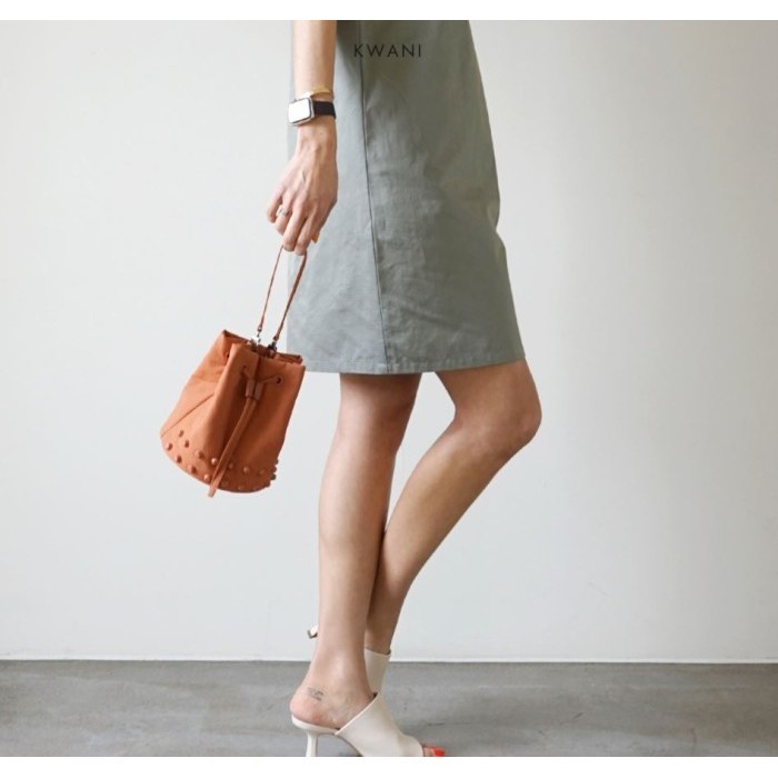 Kwani 3 Ways Studs Bucket Bag