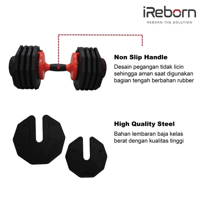Adjustable Dumbell Ireborn 25Kg [Pair]