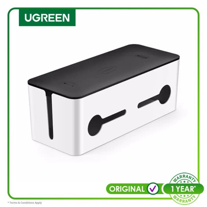 

UGREEN UNIVERSAL CABLE MANAGEMENT BOX LARGE SIZE WHITE-30398